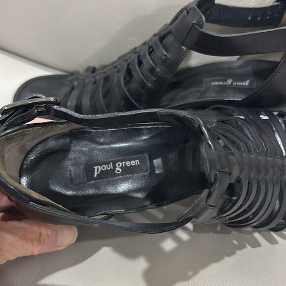 PAUL GREEN. CHRISTY. BLACK LEATHER​​​​ - Picture 3 of 4